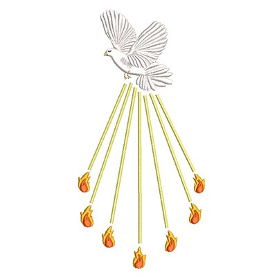Matriz de matriz Matriz De Bordado Pentecostes 5