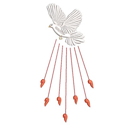 Matriz de matriz Matriz De Bordado Pentecostes 6