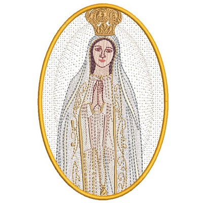 Matriz de matriz Matriz De Bordado Medalha Nossa Senhora De Fátima 2