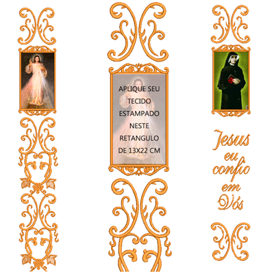 Matriz de matriz Matriz De Bordado Conjunto Galão 1 Metro