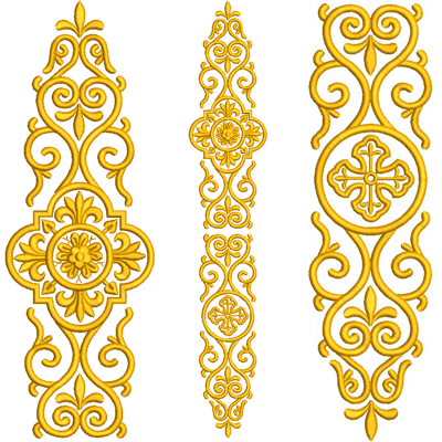 Matriz de matriz Matriz De Bordado Conjunto Rosácea 3
