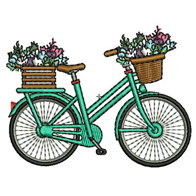 Matriz de matriz Matriz De Bordado Bicicleta 3
