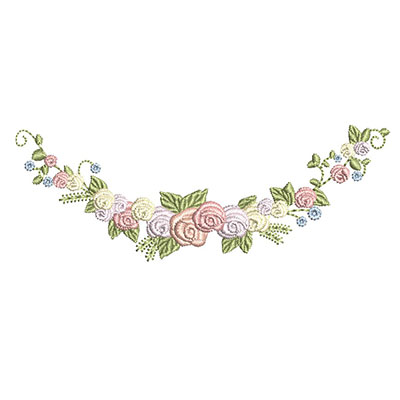 Matriz de matriz Matriz De Bordado Arco Floral 3