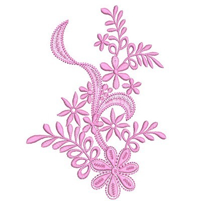 Matriz de matriz Matriz De Bordado Floral 23