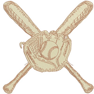 Matriz de matriz Matriz De Bordado Luva De Beisebol E Tacos