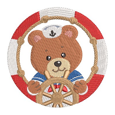 Matriz de matriz Matriz De Bordado Urso Marinheiro 4