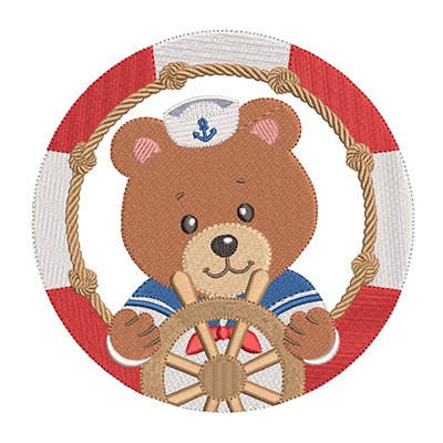 Matriz de matriz Matriz De Bordado Urso Marinheiro 5