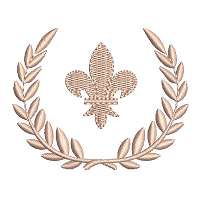 Matriz de matriz Matriz De Bordado Moldura Com Flor De Lis 4
