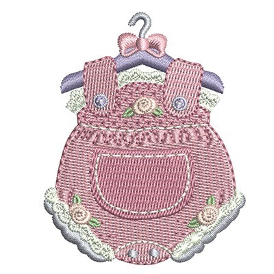 Matriz de matriz Matriz De Bordado Roupinha De Menina