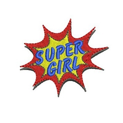 Matriz de matriz Matriz De Bordado Super Girl