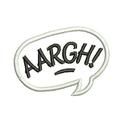 Matriz de matriz Matriz De Bordado Aargh Patch