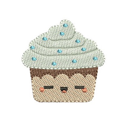 Matriz de matriz Matriz De Bordado Cupcake Cute 1