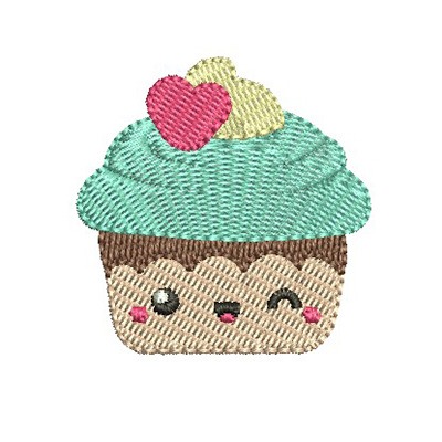 Matriz de matriz Matriz De Bordado Cupcake Cute 3