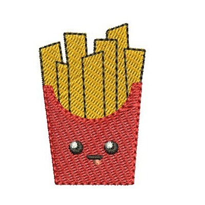 Matriz de matriz Matriz De Bordado Batata Frita Cute