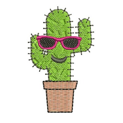 Matriz de matriz Matriz De Bordado Cactus Cool