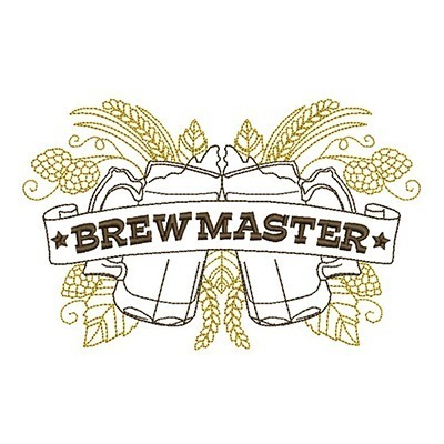 Matriz de matriz Matriz De Bordado Brewmaster En