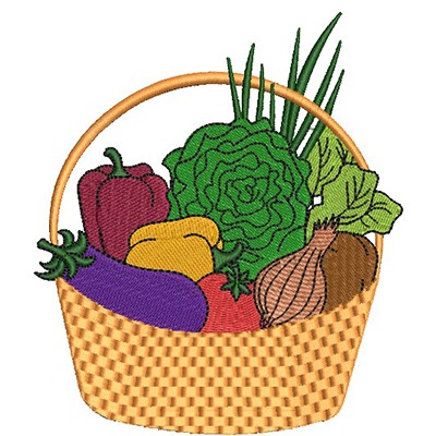Matriz de matriz Matriz De Bordado Cesta De Legumes 2