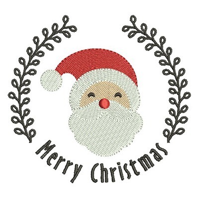 Matriz de matriz Matriz De Bordado Moldura Merry Christmas 5