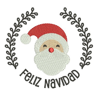 Matriz de matriz Matriz De Bordado Guirlanda Feliz Navidad 4