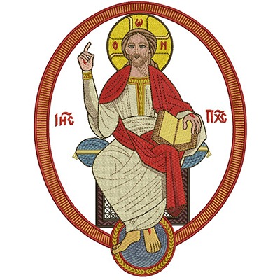 Matriz de matriz Matriz De Bordado Jesus Pantocrator