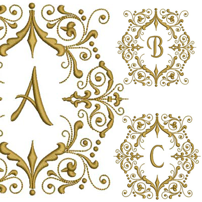 Matriz de matriz Matriz De Bordado Pacote 7 Alfabeto 12cm