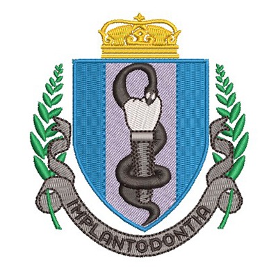Matriz de matriz Matriz De Bordado Escudo Implantodontia