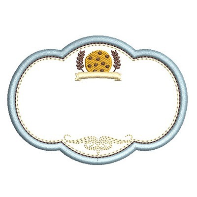 Matriz de matriz Matriz De Bordado Moldura Para Personalizar Cookies