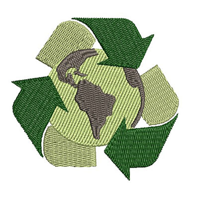 Matriz de matriz Matriz De Bordado Reciclagem 3