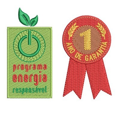 Matriz de matriz Matriz De Bordado Programa De Energia E Selo Garantia