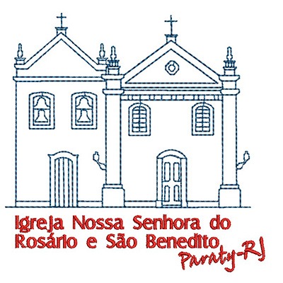 Matriz de matriz Matriz De Bordado Igreja Paraty 1