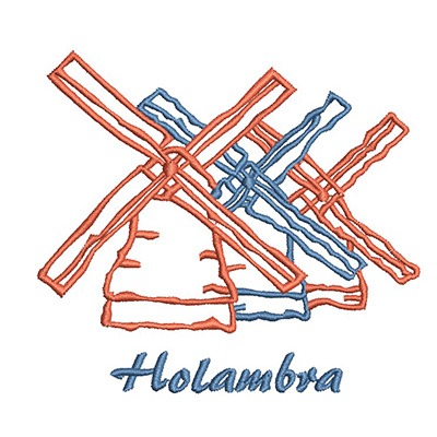 Matriz de matriz Matriz De Bordado Moinhos De Holambra 2
