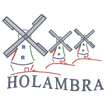 Matriz de matriz Matriz De Bordado Moinhos De Holambra 2