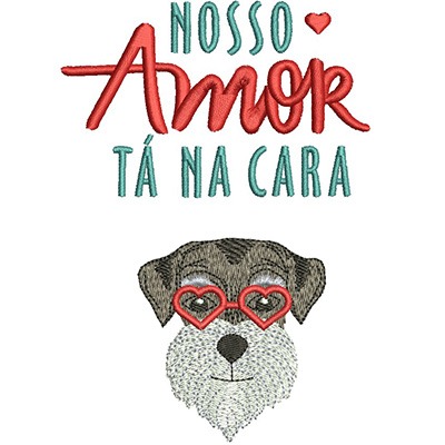 Matriz de matriz Matriz De Bordado Nosso Amor Tá Na Cara 2