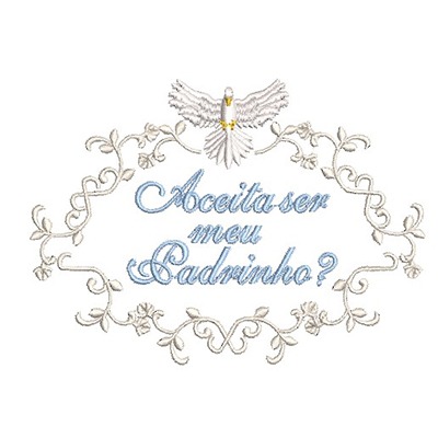 Matriz de matriz Matriz De Bordado Aceita Ser Meu Padrinho 3