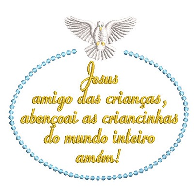 Matriz de matriz Matriz De Bordado Jesus Amigo Das Crianças