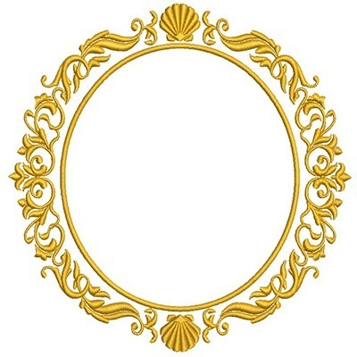 Matriz de matriz Matriz De Bordado Medalha Com Concha