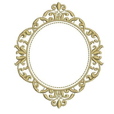 Matriz de matriz Matriz De Bordado Moldura Provençal 212