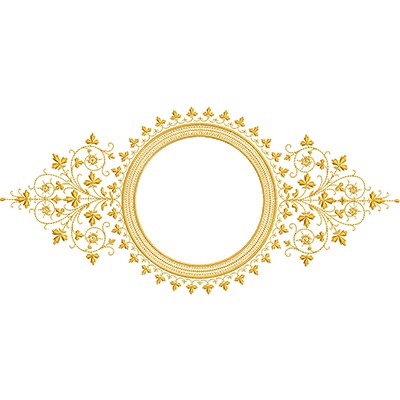 Matriz de matriz Matriz De Bordado Moldura Provençal 30 Cm
