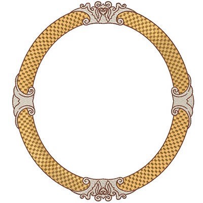Matriz de matriz Matriz De Bordado Moldura Barroca