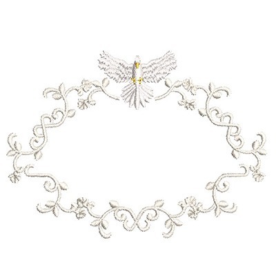 Matriz de matriz Matriz De Bordado Moldura Com Divino 5