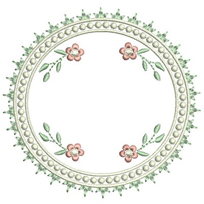Matriz de matriz Matriz De Bordado Moldura  Floral Cute 7