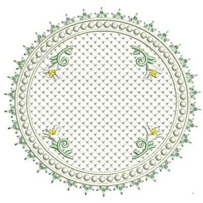 Matriz de matriz Matriz De Bordado Moldura Lírio Cute 2