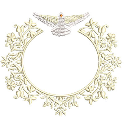 Matriz de matriz Matriz De Bordado Moldura Com Divino 2