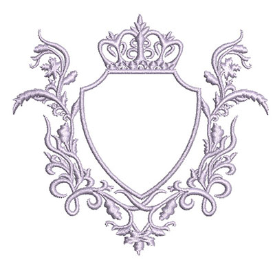 Matriz de matriz Matriz De Bordado Moldura Escudo 2