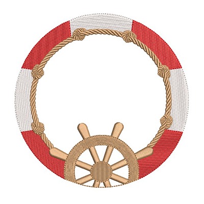 Matriz de matriz Matriz De Bordado Moldura Marinheiro 1