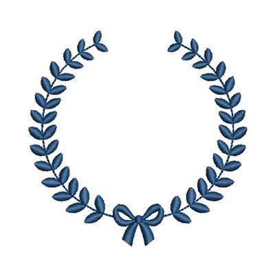 Matriz de matriz Matriz De Bordado Moldura Acácias Com Laço 3
