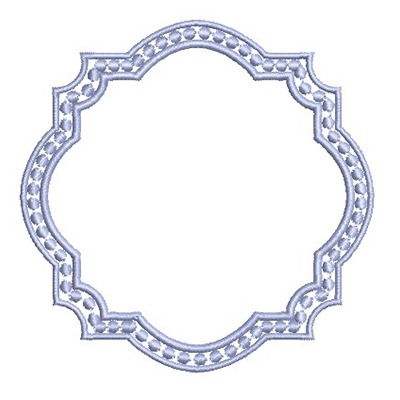 Matriz de matriz Matriz De Bordado Moldura Simples 10 Cm