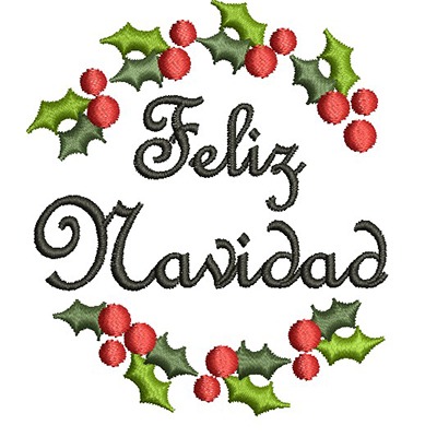 Matriz de matriz Matriz De Bordado Guirlanda Feliz Navidad 5