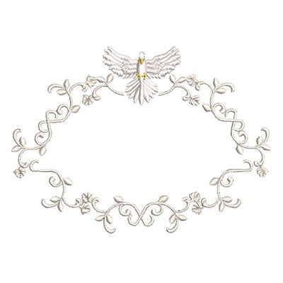 Matriz de matriz Matriz De Bordado Moldura Com Divino 4