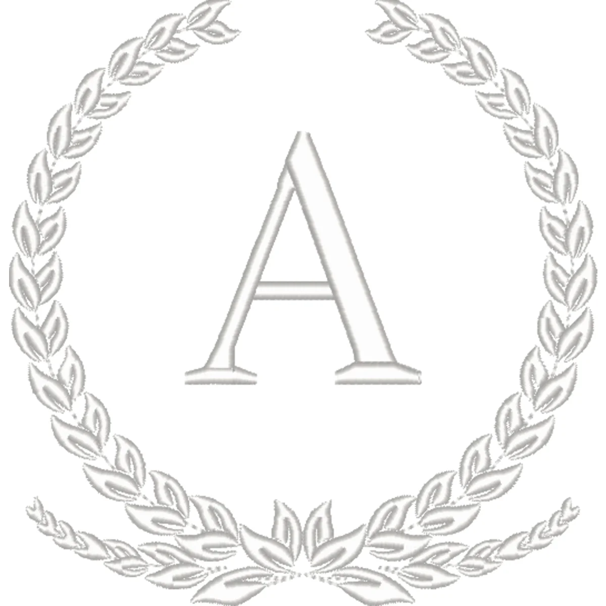 Matriz De Bordado Monograma Letra A